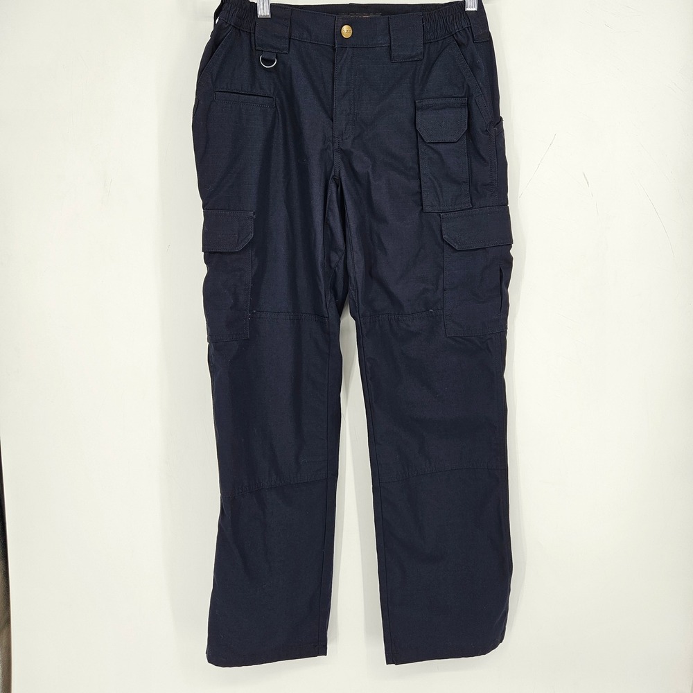 5.11 Tactical Pants Womens Sz 8 Cargo Workwear Blue Taclite Pro Ripstop